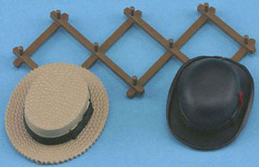 Dollhouse Miniature Hat Rack